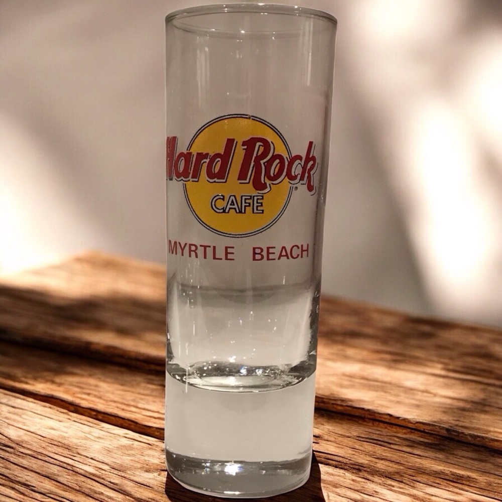 Hard Rock Cafe Shot‎ Glass Myrtle Beach 4” tall